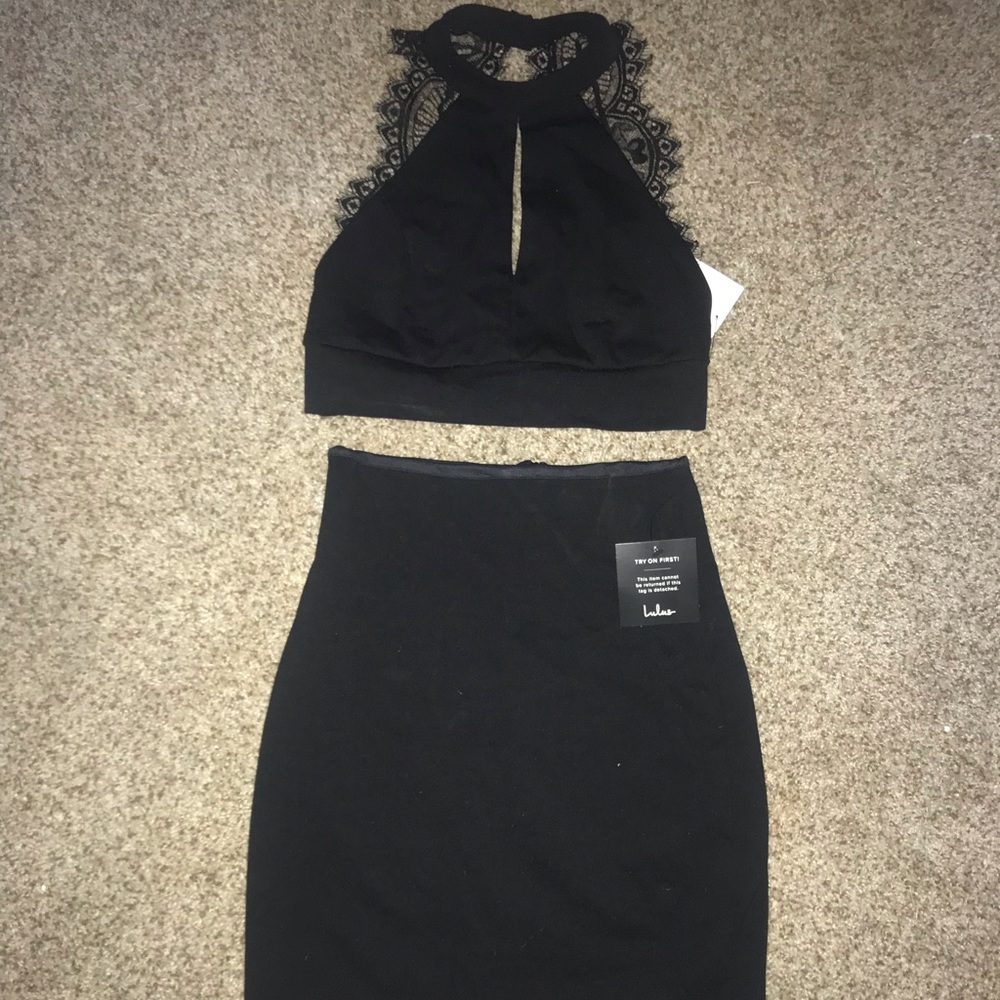 Lulu’s black two piece dress